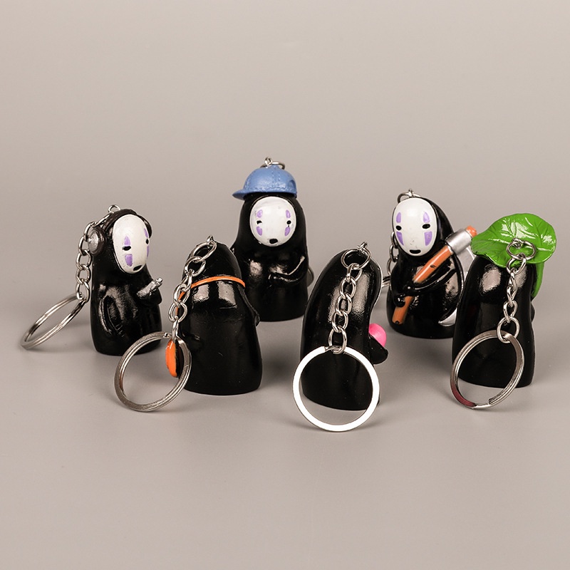 Móc khóa vô diện mini biểu cảm dễ thương độc đáo làm quà tặng bạn bè người thân, trang trí túi xách balo-Ráp