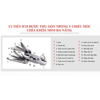 MÓC CHÌA KHÓA ĐA NĂNG 15 IN 1