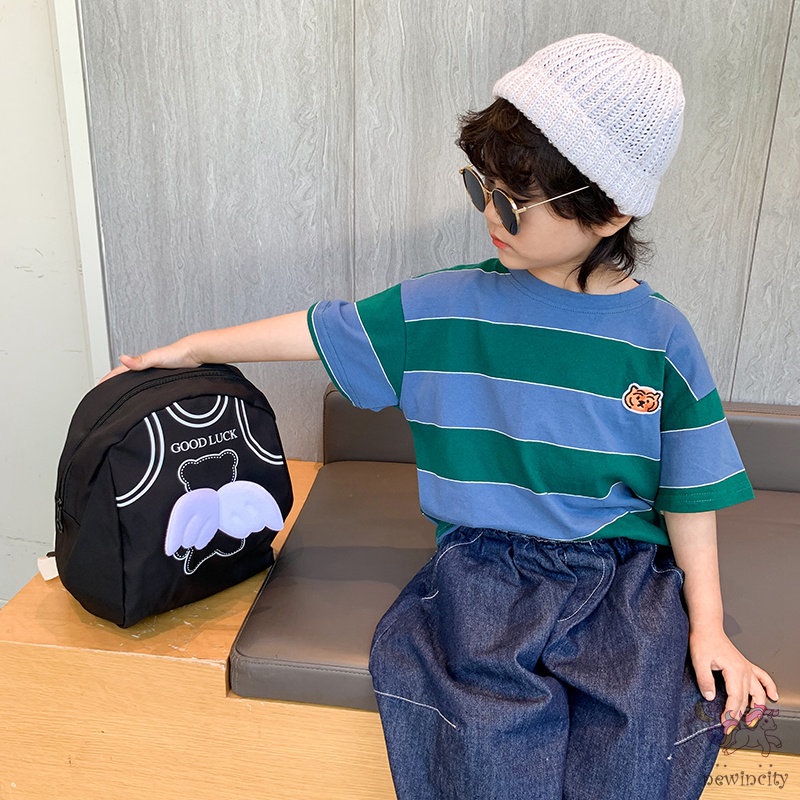 Ba Lô Học Sinh Đính Cánh Hoạt Hình Dễ Thương Cho Bé