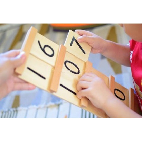 Bảng hàng chục (Size lớn) - Giáo cụ Montessori (Ten and Teen Board)