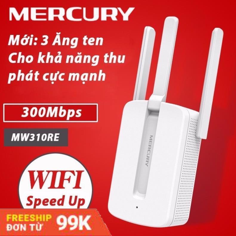 Bộ Kích Sóng Wifi Mercury Repeater MW310RE 3 Anten Cực Mạnh