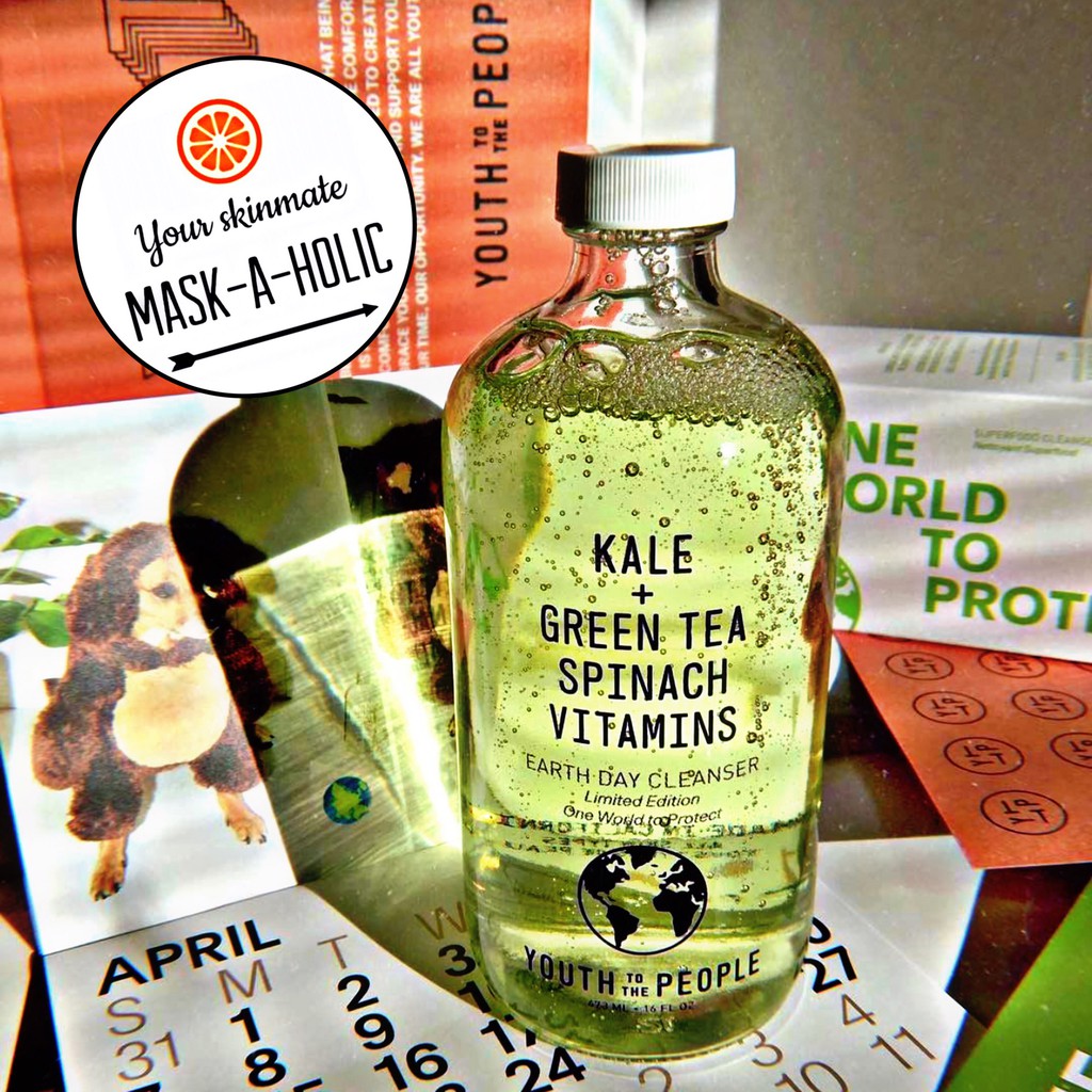 Sữa rửa mặt YOUTH TO THE PEOPLE Kale + Green Tea + Spinach Vitamins Cleanser