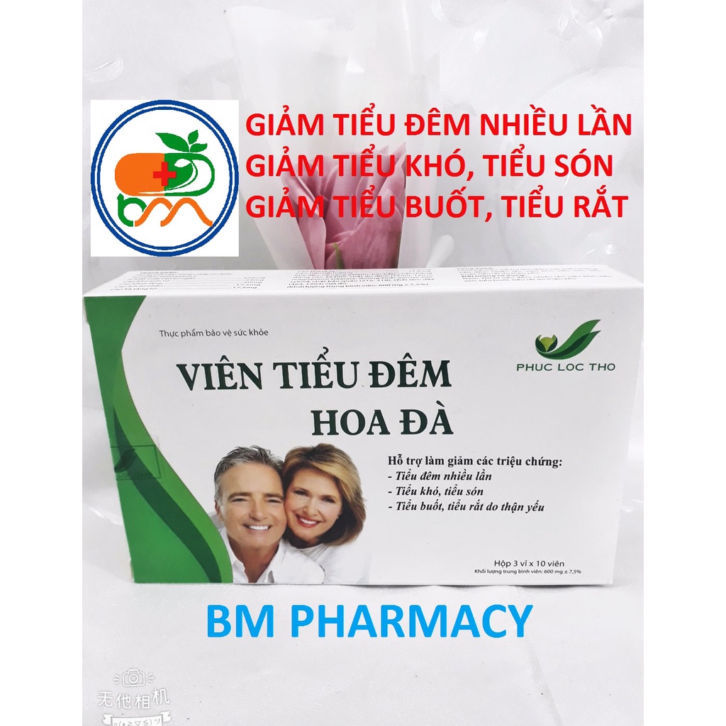 VIÊN TIỂU ĐÊM HOA ĐÀ, giúp bổ thận, giảm triệu chứng tiểu đêm, tiểu nhiều lần, tiểu khó, tiểu són, tiểu buốt, tiểu rắt