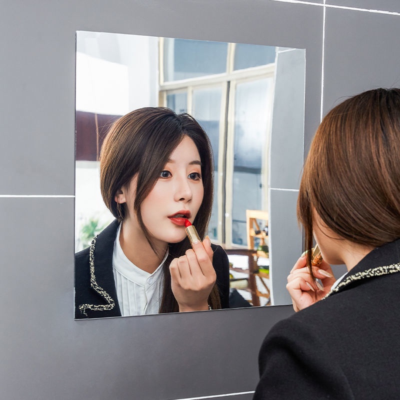 Gương Dán Tường Tự Dính Mềm Mại Trang Trí Nhà Tắm
