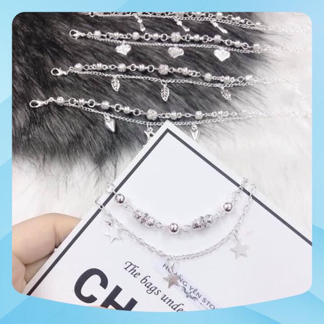 Lắc tay chân mẫu mới về hợp kim không rỉ 💍