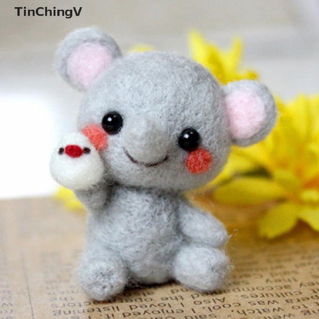 [TinChingV] Búp Bê Nhồi Bông Bằng Vải Nỉ Không Dệt Hình Động Vật Ngồi Bằng Tay