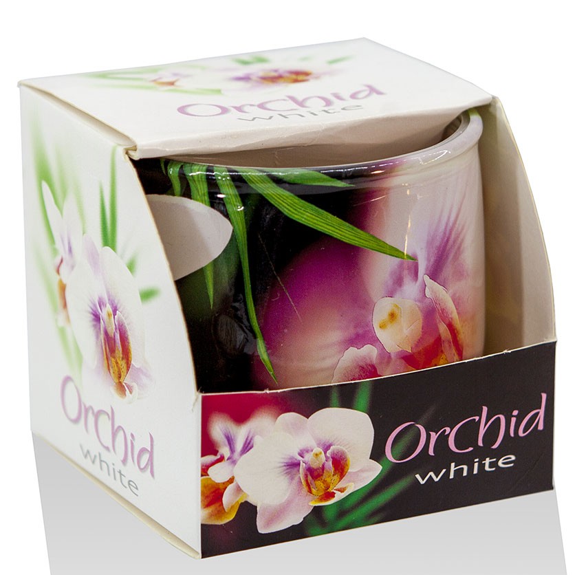 ( LAN HỒ ĐIỆP ) Ly nến thơm tinh dầu Bartek Orchid 100g - Nến thơm phòng, khử mùi, trang trí, sáp thơm phòng, đuổi muỗi