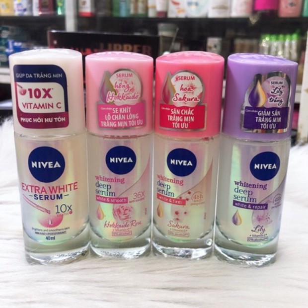 Lăn ngăn mùi NIVEA SERUM giúp dưỡng trắng chuyên sâu 40ml