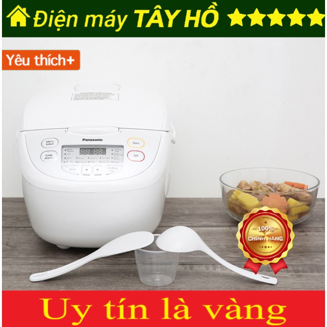 [GIAN HÀNG UY TÍN] [HÀNG CHÍNH HÃNG] Nồi cơm điện tử Panasonic 1.8 lít SR-CX188SRA /SR-CL108WRA