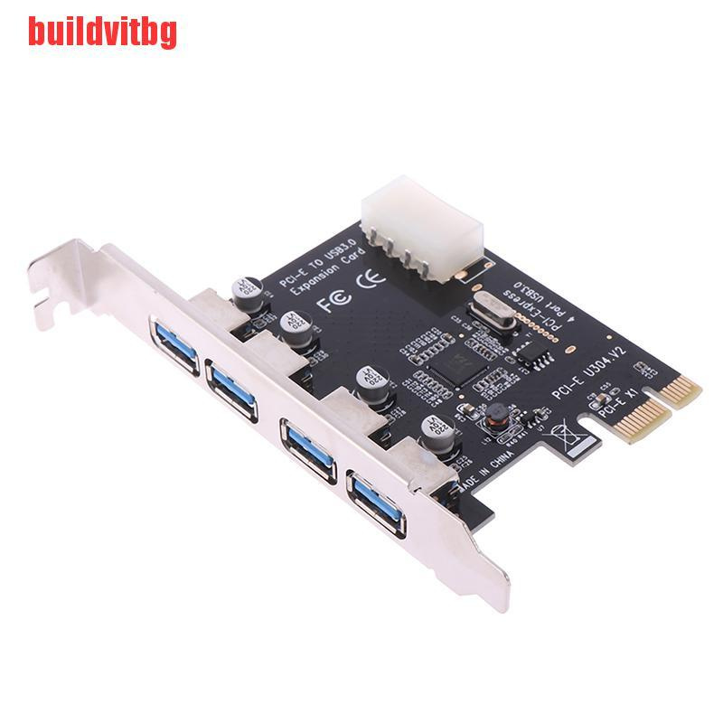 Thẻ Mở Rộng Pci-E 4 Cổng Usb 3.0 Cho Pci Express Pcie Usb 3.0 Gvq