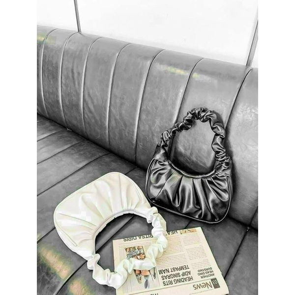 Túi Kẹp Nách Nữ Da Dúm, Túi Xách Nữ Da Mềm