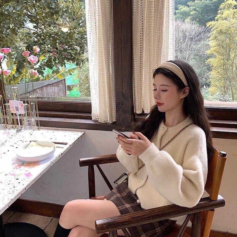 Áo Len cardigan Lông chuột siêu xinh ( sẵn) | BigBuy360 - bigbuy360.vn