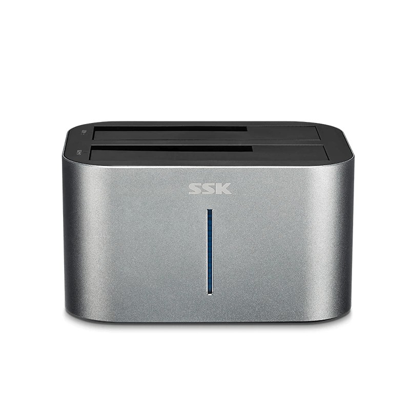 HDD Docking SSK DK 100 Đế cắm 2 ổ cứng 2.5/3.5 Sata III cổng USB 3.0 SSK DK100 | WebRaoVat - webraovat.net.vn