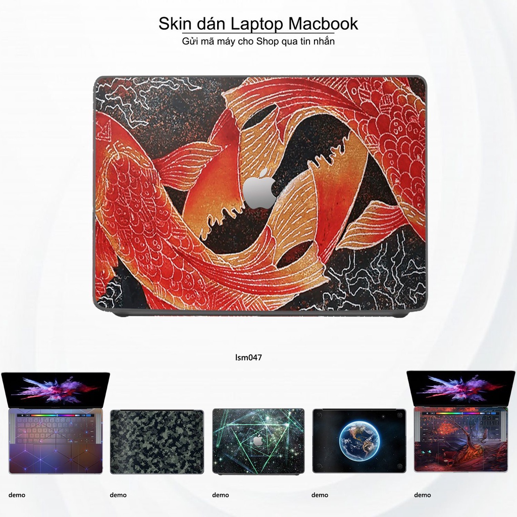 Skin dán Macbook mẫu Song Ngư (Pisces) - lsm047 (đã cắt sẵn, inbox mã máy cho shop)