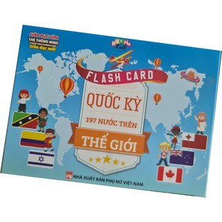 Flashcard quốc kỳ - 197 nước trên thế giới - bắc hà kids - ảnh sản phẩm 1