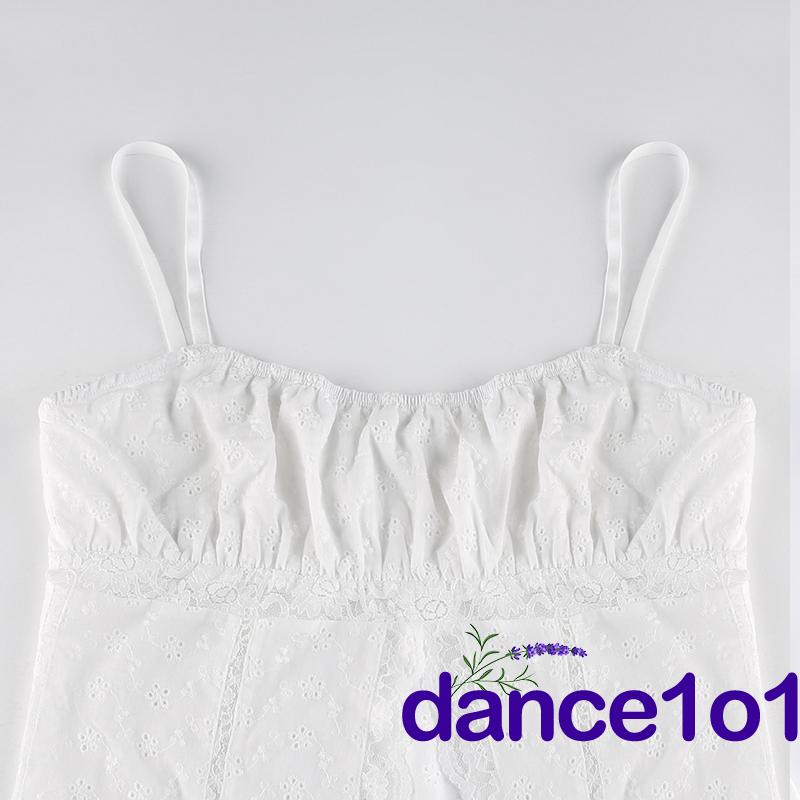 ❉IP☆Women Flower Pattern Boat Neck Patchwork Camisole