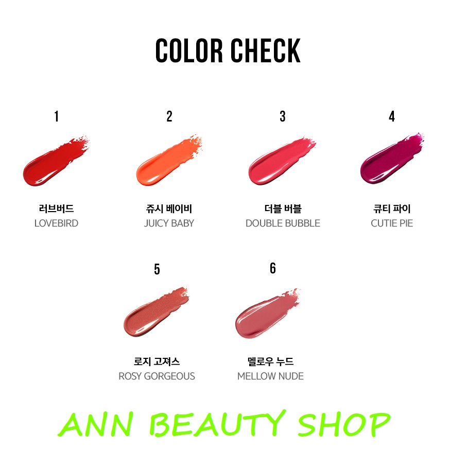 SON DƯỠNG CÓ MÀU COLORCONIC TINT LACQUER IN BALM ESPOIR