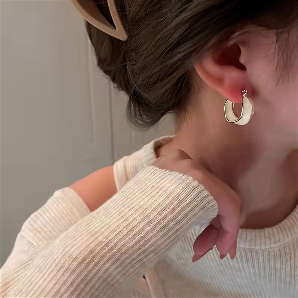 Bông Tai Mạ Bạc 925 Hình Tròn Đính Đá Thời Trang Cho Nữ