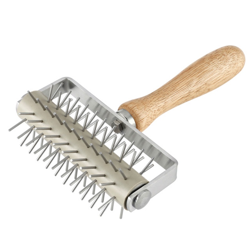 Cây Lăn Tạo Lỗ Cho Bánh Pizza Bằng Thép Không Gỉ Tiện Dụng