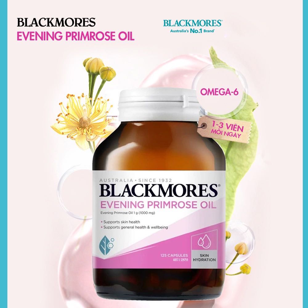 (Chính Hãng) Tinh dầu hoa anh thảo Blackmores Everning Primrose Oil_Hàng ÚC