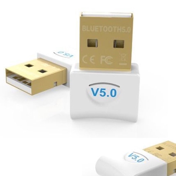 USB Bluetooth 5.0 Dongle dùng cho PC và Laptop phát ra bluetooth kết nối với loa bluetooth và truyền data