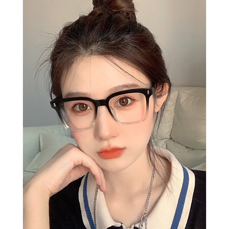 Kính Đọc Sách Tròng Trong Suốt Kiểu Dáng Retro Thời Trang Cho Nam Và Nữ