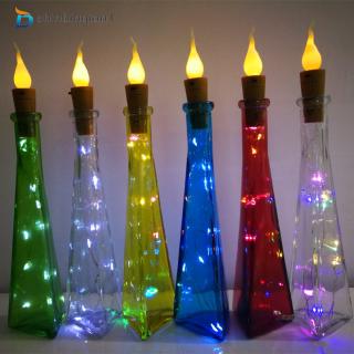 Dây đèn Led 20 bóng dài 2m thiết kế nắp chai hình ngọn nến độc đáo