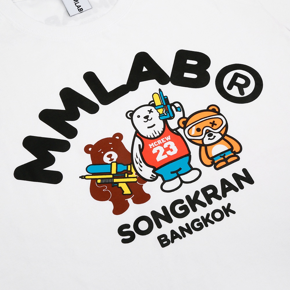 Áo Thun Cotton Tay Ngắn In Hình Bangkok Songkran Thời Trang Cho Nam Và Nữ