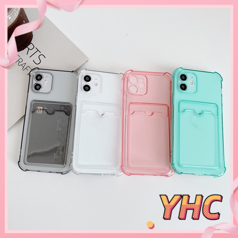 Ốp điện thoại TPU đựng thẻ ngân hàng thích hợp cho iPhone 6/6s/7/8 plus/x/xr/xs/11/12/13/pro/max/plus/promax-022