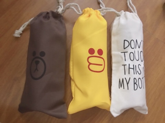 Bình nước 500ml kèm túi vải.