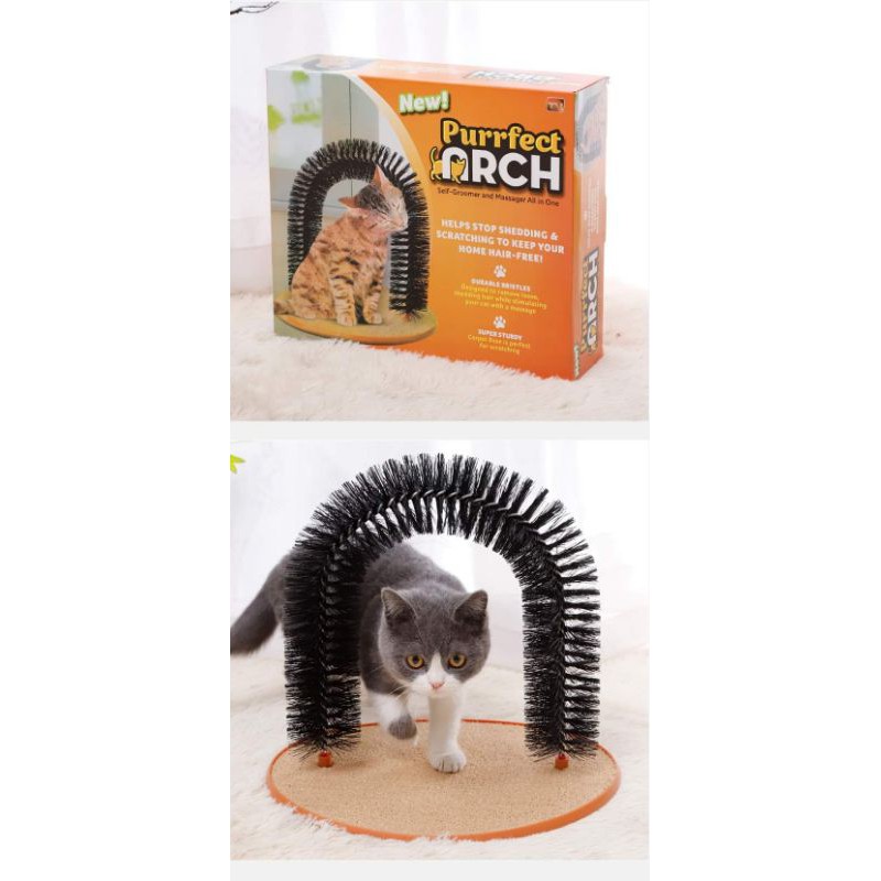 [Mã PET50K giảm Giảm 10% - Tối đa 50K đơn từ 250K] Trụ gãi ngứa cho mèo , Lấy lông rụng cho mèo tặng kèm catnip