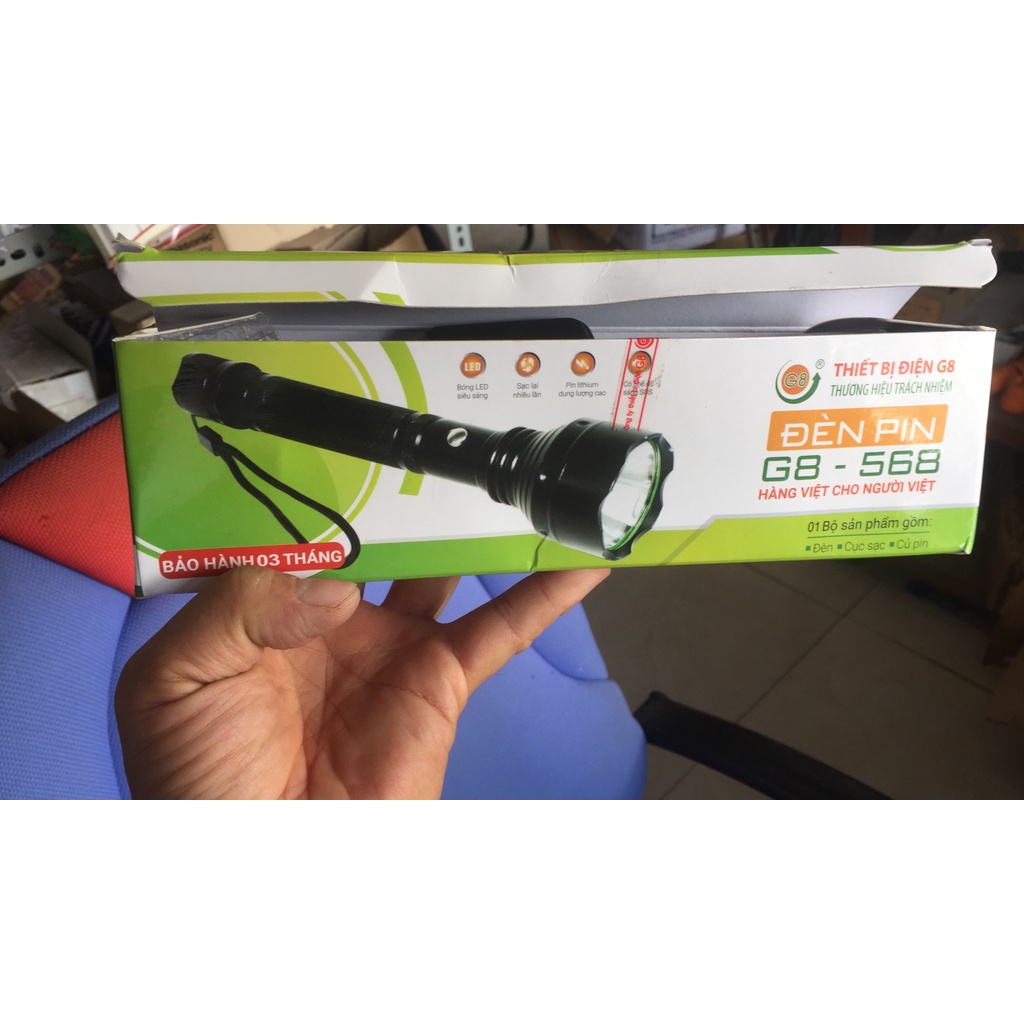 Đèn Pin siêu sáng G8 - 568