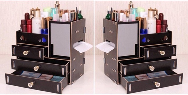 Kệ mĩ phẩm đa năng 4 tầng kèm gương soi cực hot.