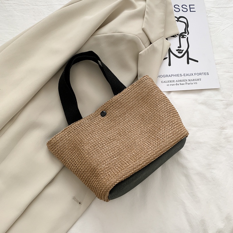 Túi Xách Đan Lát Dây Bản Lớn Phong Cách Mới SC4034