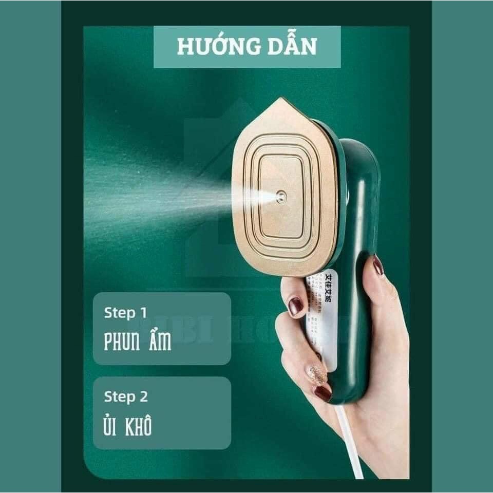 Bàn Ủi Hơi Nước Mini Cầm Tay, Bàn Là Quần Áo Hơi Nước Tiện Lợi