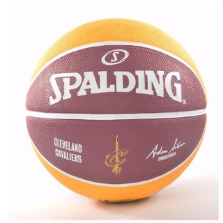 Bóng rổ Spalding NBA Team Cleveland Cavaliers 83-504Z Outdoor size7- Tặng kim bơm bóng và túi lưới đựng bóng