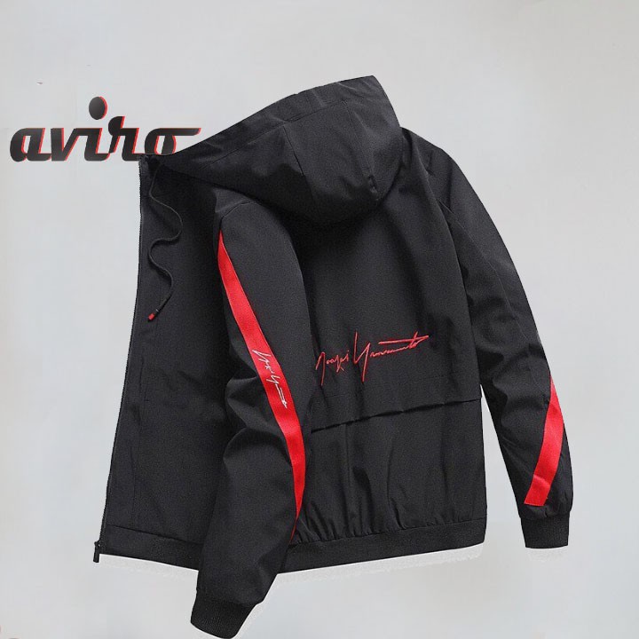 Áo khoác dù Nam Nữ Phối Sọc Aviro VN