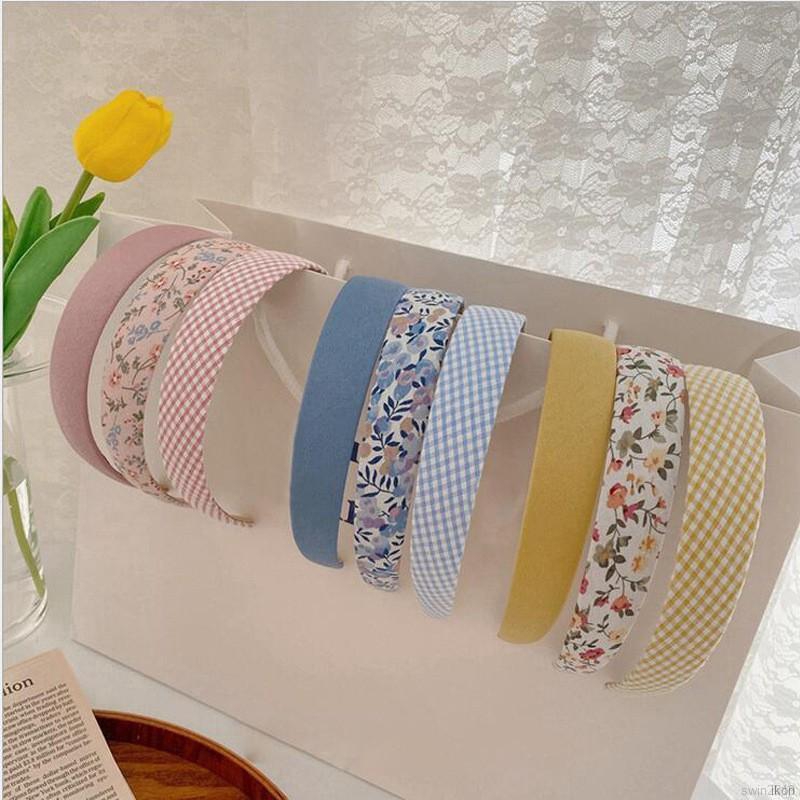 Băng đô satin đa dạng màu phong cách nhật bản xinh xắn dành cho nữ