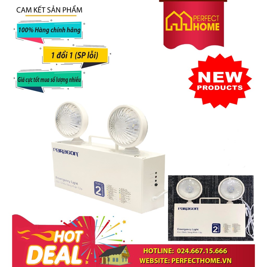 BÃO SALE {Hàng chính hãng} Đèn sạc khẩn cấp Paragon PEMD21SW
