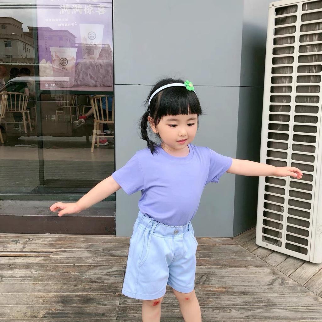 Áo Thun Ngắn Tay Thời Trang Mùa Hè Hàn Quốc Cho Bé