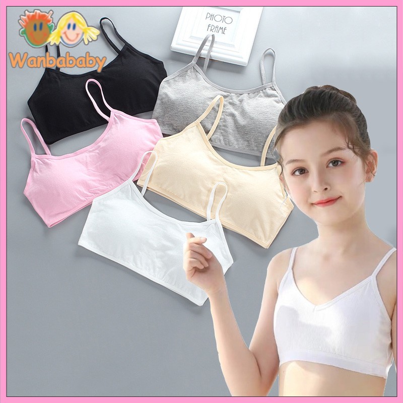 Áo ngực cotton mềm mại chống nhìn thấy tiện lợi dành cho bé gái