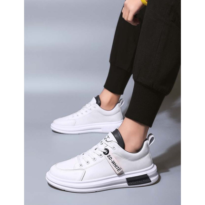 Giày nam trắng đẹp, giày Sneakers thể thao nam trắng Hàn Quốc SP - 332