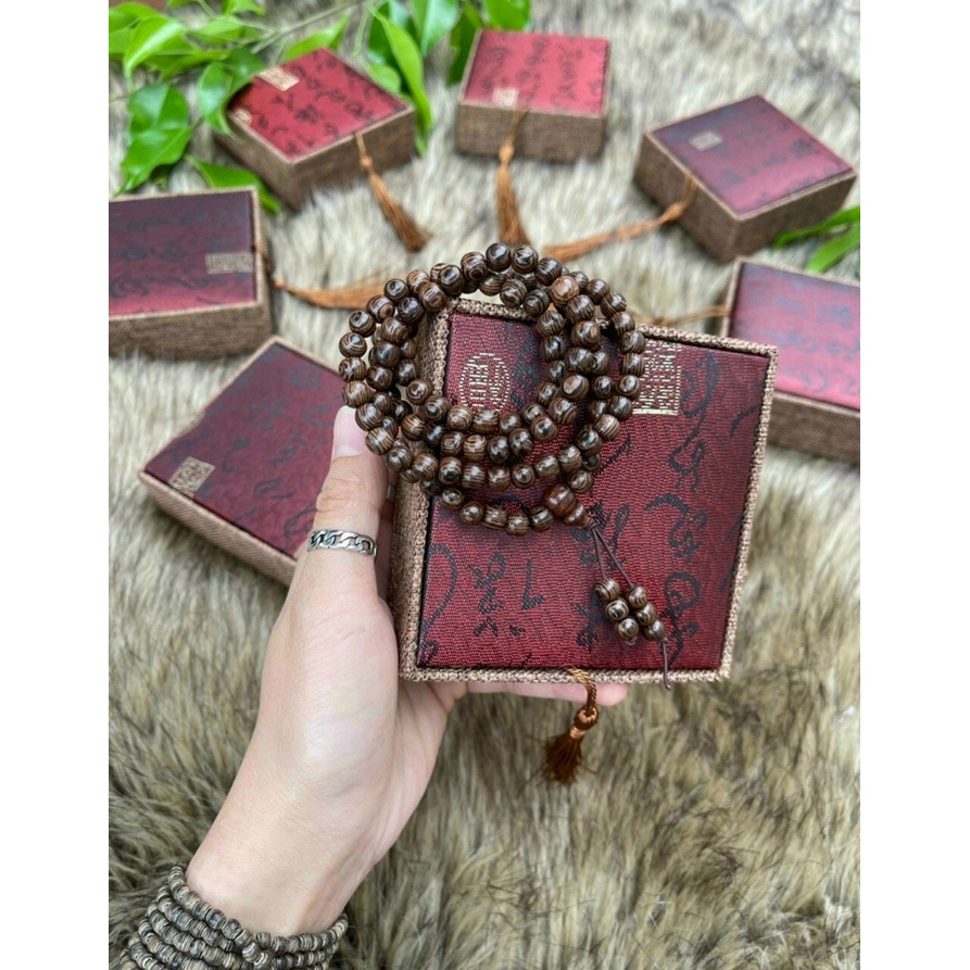 VÒNG TRẦM 108 HẠT HÀNG CHUẨN THƠM FULL BOX