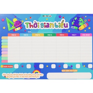 Công cụ quản lý thời gian thân thiện với bé, BẢNG THỜI GIAN BIỂU, Hộp Háo Hức