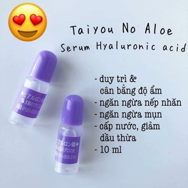Serum tươi HA cấp ẩm da nội địa Nhật.