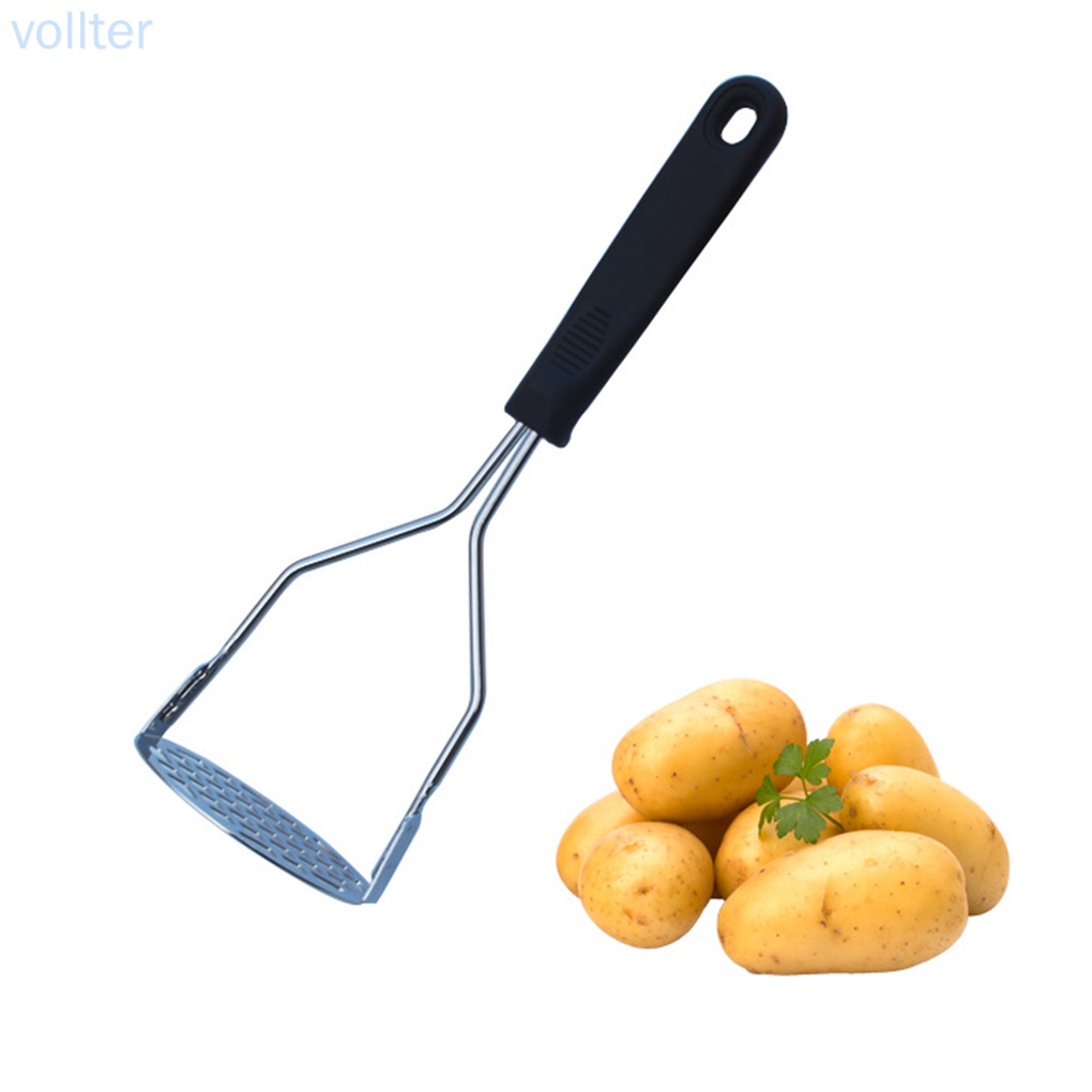 Dụng cụ nghiền khoai tây bằng thép không gỉ tay cầm màu đen
