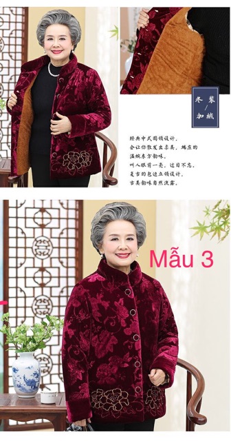 Áo nhung lót lông cho các bà và các mẹ - Hàng có sẵn | BigBuy360 - bigbuy360.vn