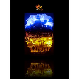 Đèn giấy nghệ thuật - One piece lightbox - Watter 7