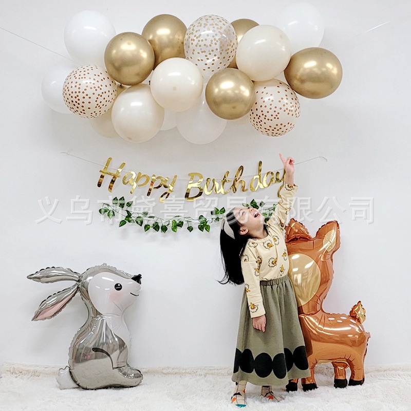 SET trang trí sinh nhật Handmade kiểu Hàn Quốc dễ trang trí tại nhà [Tặng kèm BƠM + KEO + DÂY KẾT BÓNG]