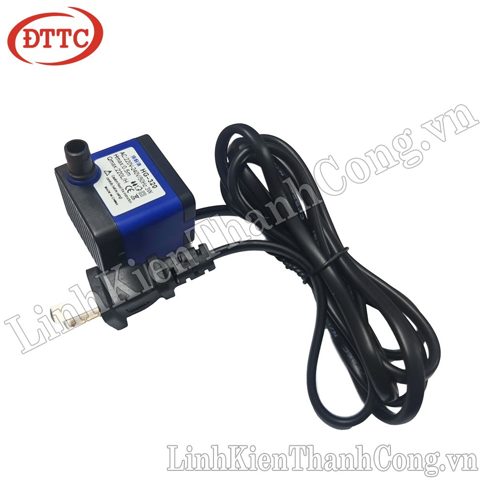 Bơm Chìm Mini HG-320 220V 3W bơm tiểu cảnh, bể cá, điều hòa nước